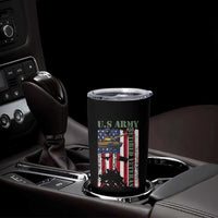 Retired Army Tumbler Cup American Flag US Patriotic USA Pride