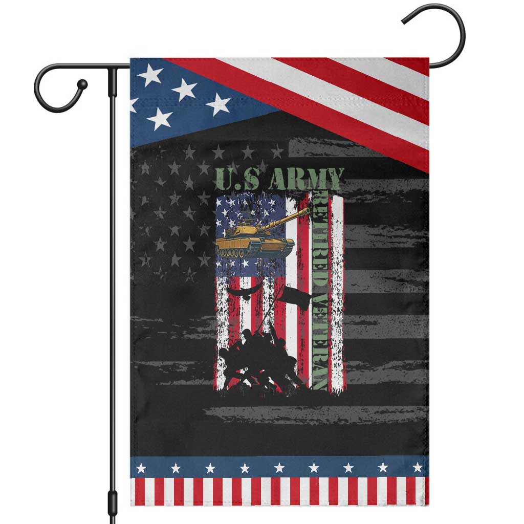Retired Army Garden Flag American Flag US Patriotic USA Pride