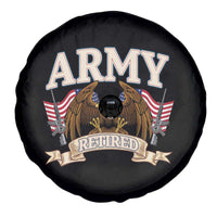 Retirement Army Veteran Spare Tire Cover American Flag USA Patriotic - Wonder Print Shop