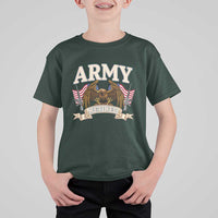 Retirement Army Veteran T Shirt For Kid American Flag USA Patriotic - Wonder Print Shop