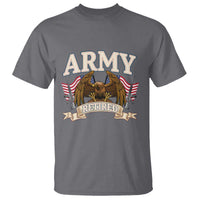 Retirement Army Veteran T Shirt American Flag USA Patriotic - Wonder Print Shop