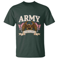 Retirement Army Veteran T Shirt American Flag USA Patriotic - Wonder Print Shop