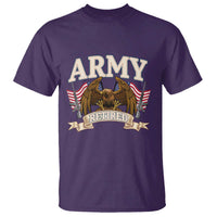 Retirement Army Veteran T Shirt American Flag USA Patriotic - Wonder Print Shop