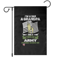 Retired Army Garden Flag Funny I Am A Dad A Grandpa Nothing Scares Me - Wonder Print Shop