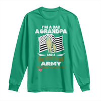 Retired Army Long Sleeve Shirt Funny I Am A Dad A Grandpa Nothing Scares Me - Wonder Print Shop