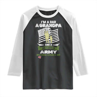 Retired Army Raglan Shirt Funny I Am A Dad A Grandpa Nothing Scares Me - Wonder Print Shop