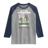 Retired Army Raglan Shirt Funny I Am A Dad A Grandpa Nothing Scares Me - Wonder Print Shop