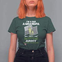 Retired Army T Shirt For Women Funny I Am A Dad A Grandpa Nothing Scares Me - Wonder Print Shop
