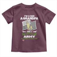 Retired Army Toddler T Shirt Funny I Am A Dad A Grandpa Nothing Scares Me - Wonder Print Shop