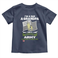 Retired Army Toddler T Shirt Funny I Am A Dad A Grandpa Nothing Scares Me - Wonder Print Shop