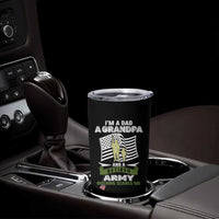 Retired Army Tumbler Cup Funny I Am A Dad A Grandpa Nothing Scares Me