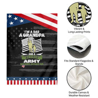 Retired Army Garden Flag Funny I Am A Dad A Grandpa Nothing Scares Me