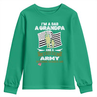 Retired Army Youth Sweatshirt Funny I Am A Dad A Grandpa Nothing Scares Me - Wonder Print Shop