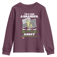 Retired Army Youth Sweatshirt Funny I Am A Dad A Grandpa Nothing Scares Me - Wonder Print Shop