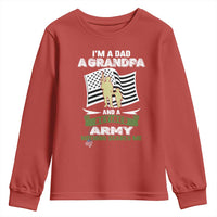 Retired Army Youth Sweatshirt Funny I Am A Dad A Grandpa Nothing Scares Me - Wonder Print Shop