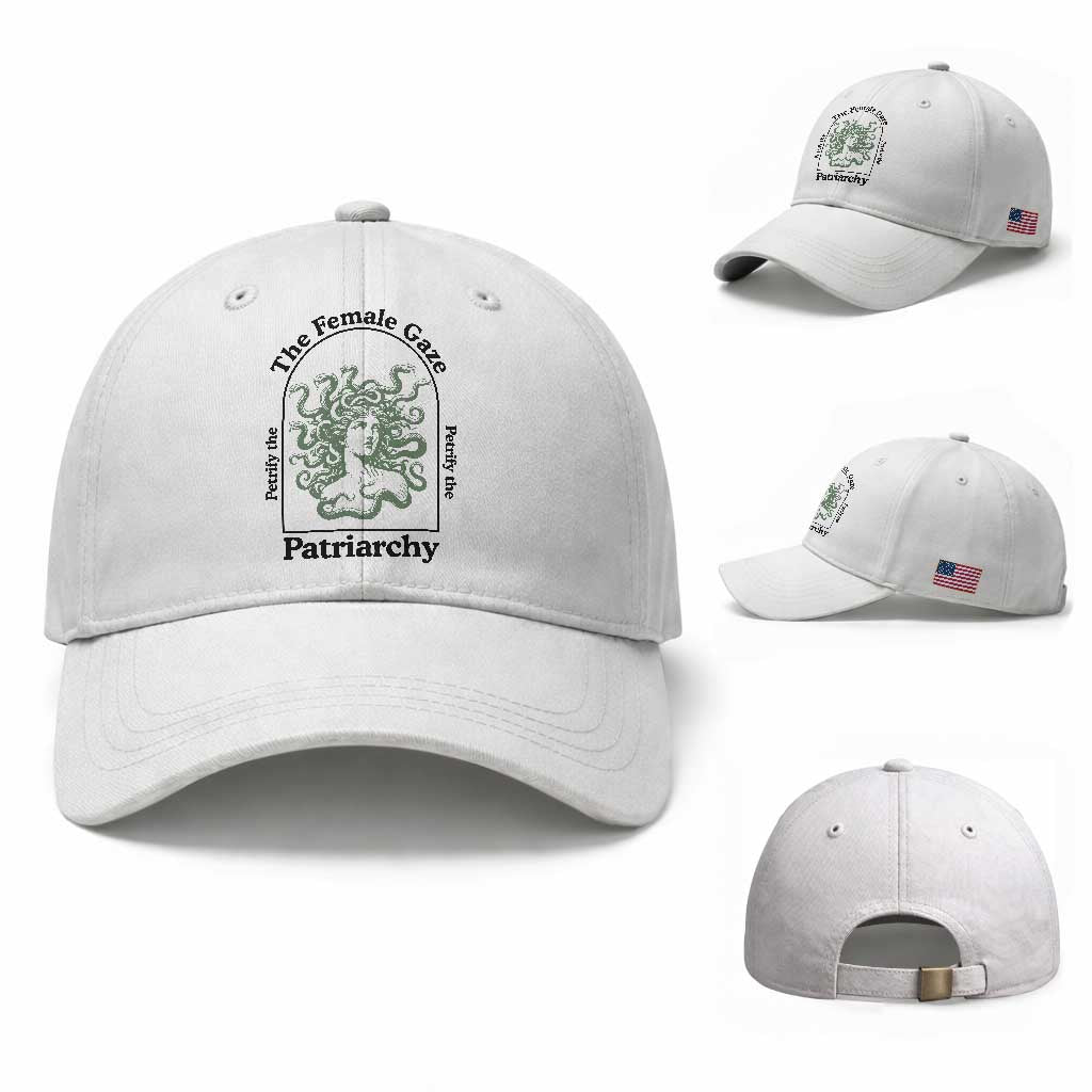 Feminist Baseball Cap The Female Gaze Petrify The Patriarchy Mythology Medusa