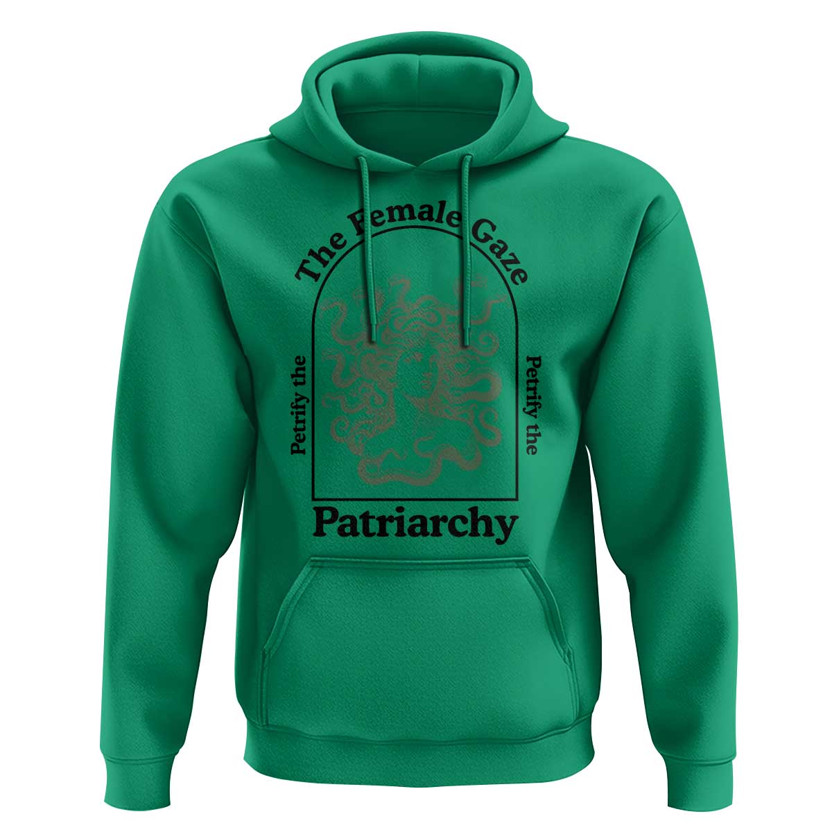 Feminist Hoodie The Female Gaze Petrify The Patriarchy Mythology Medusa - Wonder Print Shop