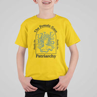Feminist T Shirt For Kid The Female Gaze Petrify The Patriarchy Mythology Medusa - Wonder Print Shop