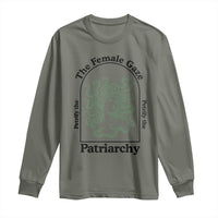 Feminist Long Sleeve Shirt The Female Gaze Petrify The Patriarchy Mythology Medusa - Wonder Print Shop
