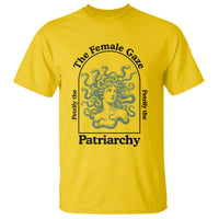 Feminist T Shirt The Female Gaze Petrify The Patriarchy Mythology Medusa - Wonder Print Shop