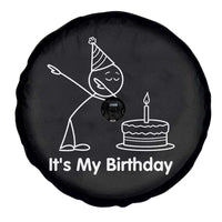 Dabbing Stickman Party Humor Gift Spare Tire Cover It Is My Birthday