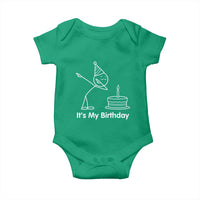 Dabbing Stickman Party Humor Gift Baby Onesie It Is My Birthday