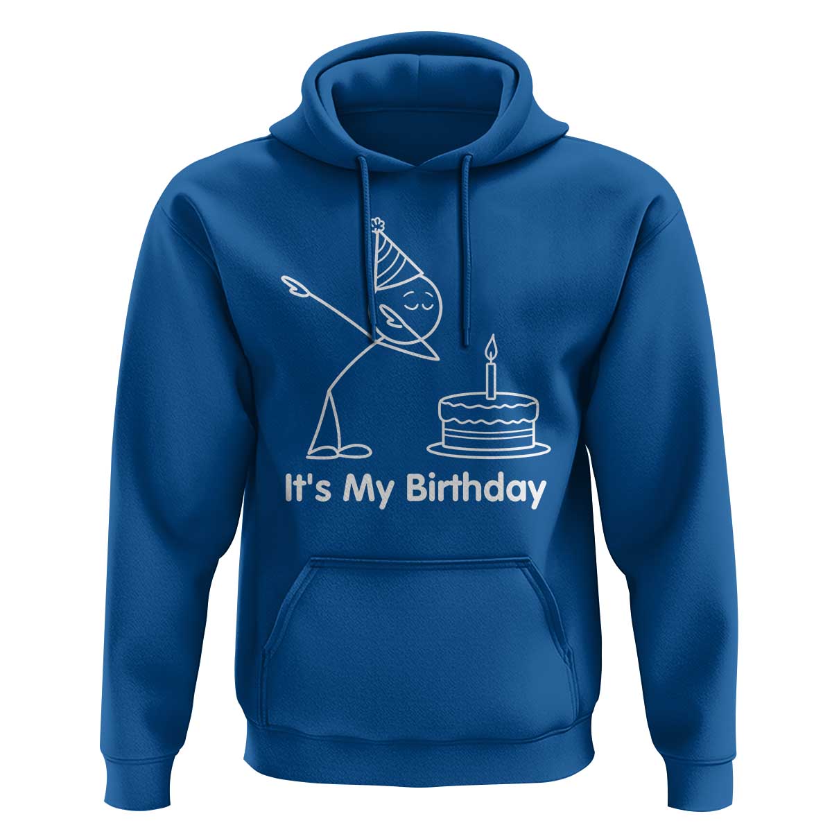 Dabbing Stickman Party Humor Gift Hoodie It Is My Birthday
