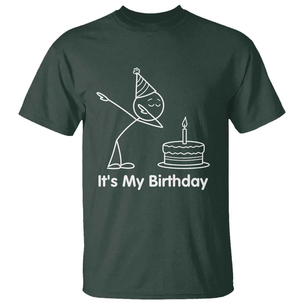 Dabbing Stickman Party Humor Gift T Shirt It Is My Birthday