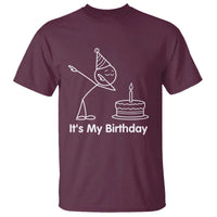 Dabbing Stickman Party Humor Gift T Shirt It Is My Birthday