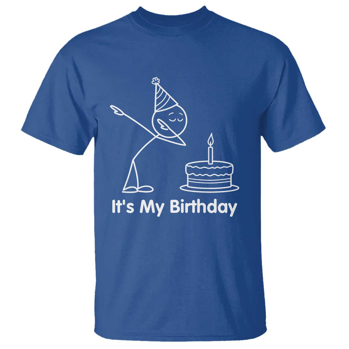 Dabbing Stickman Party Humor Gift T Shirt It Is My Birthday