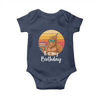 It Is My Birthday Baby Onesie Funny Bigfoot Blowing Candle Birthday Cake