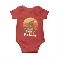 It Is My Birthday Baby Onesie Funny Bigfoot Blowing Candle Birthday Cake