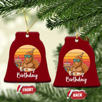 It Is My Birthday Ceramic Ornament Funny Bigfoot Blowing Candle Birthday Cake