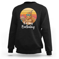 It Is My Birthday Sweatshirt Funny Bigfoot Blowing Candle Birthday Cake