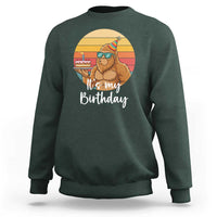 It Is My Birthday Sweatshirt Funny Bigfoot Blowing Candle Birthday Cake