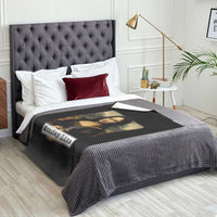 Monday Lisa Coffee Lover Throw Blanket Funny Mona Lisa Art Parody Graphic Tired Work