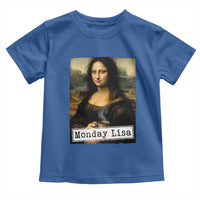 Monday Lisa Coffee Lover Toddler T Shirt Funny Mona Lisa Art Parody Graphic Tired Work