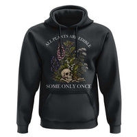 Funny Botanical Skull Dark Humor Hoodie All Plants Are Edible Some Only Once