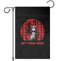 Not Today Jesus Garden Flag Gothic Dark Art Pastel Goth Creepy Graphic