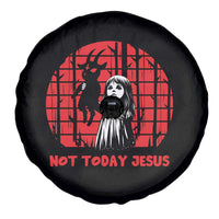Not Today Jesus Spare Tire Cover Gothic Dark Art Pastel Goth Creepy Graphic