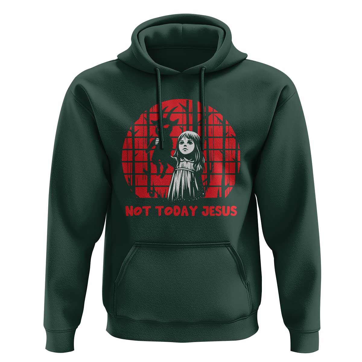 Not Today Jesus Hoodie Gothic Dark Art Pastel Goth Creepy Graphic