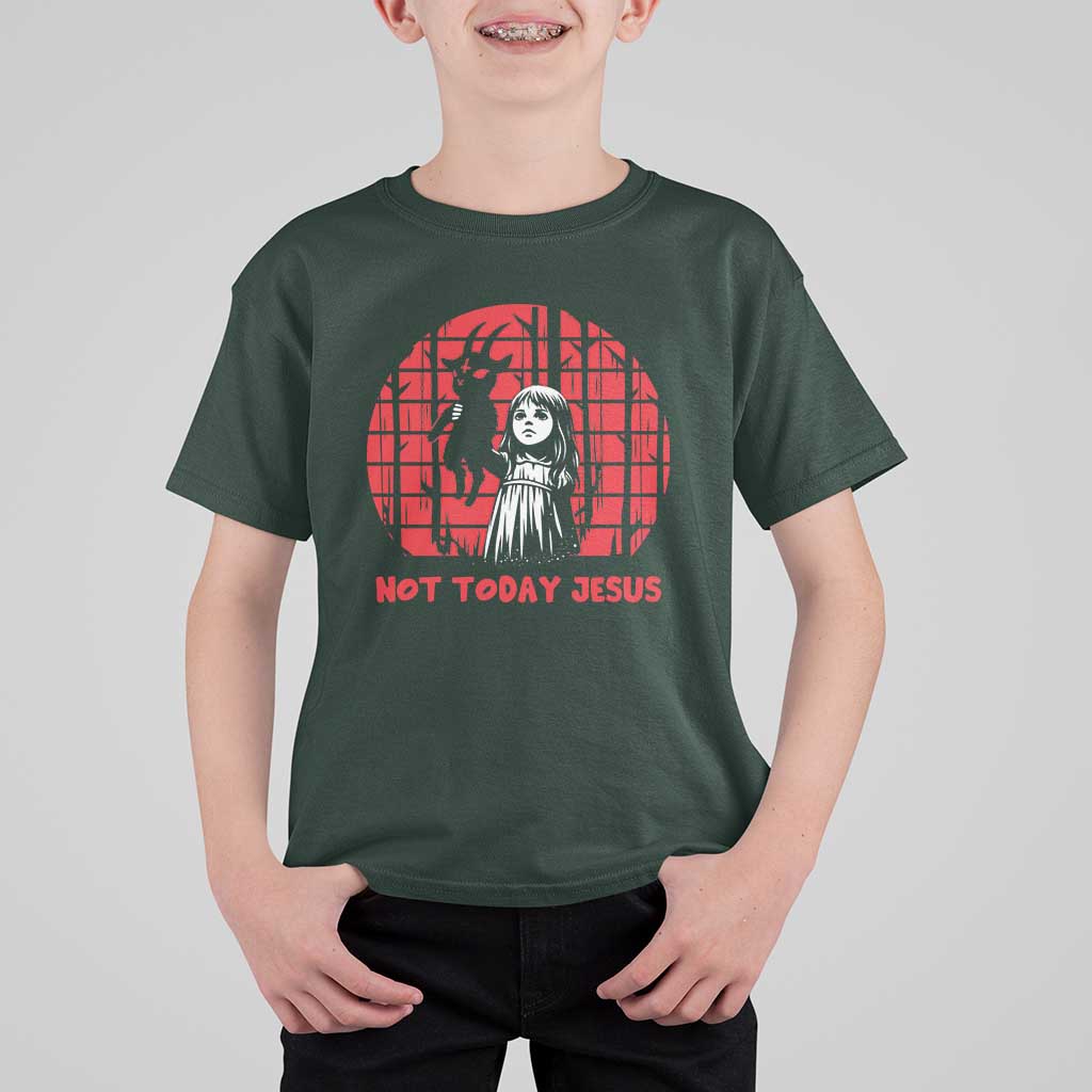 Not Today Jesus T Shirt For Kid Gothic Dark Art Pastel Goth Creepy Graphic