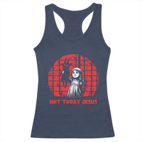 Not Today Jesus Racerback Tank Top Gothic Dark Art Pastel Goth Creepy Graphic