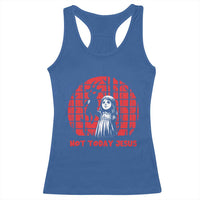 Not Today Jesus Racerback Tank Top Gothic Dark Art Pastel Goth Creepy Graphic