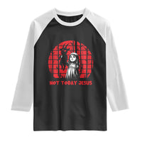 Not Today Jesus Raglan Shirt Gothic Dark Art Pastel Goth Creepy Graphic