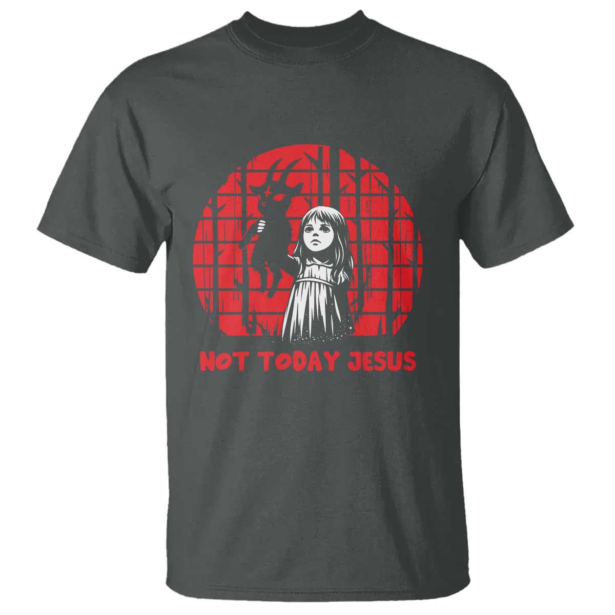 Not Today Jesus T Shirt Gothic Dark Art Pastel Goth Creepy Graphic