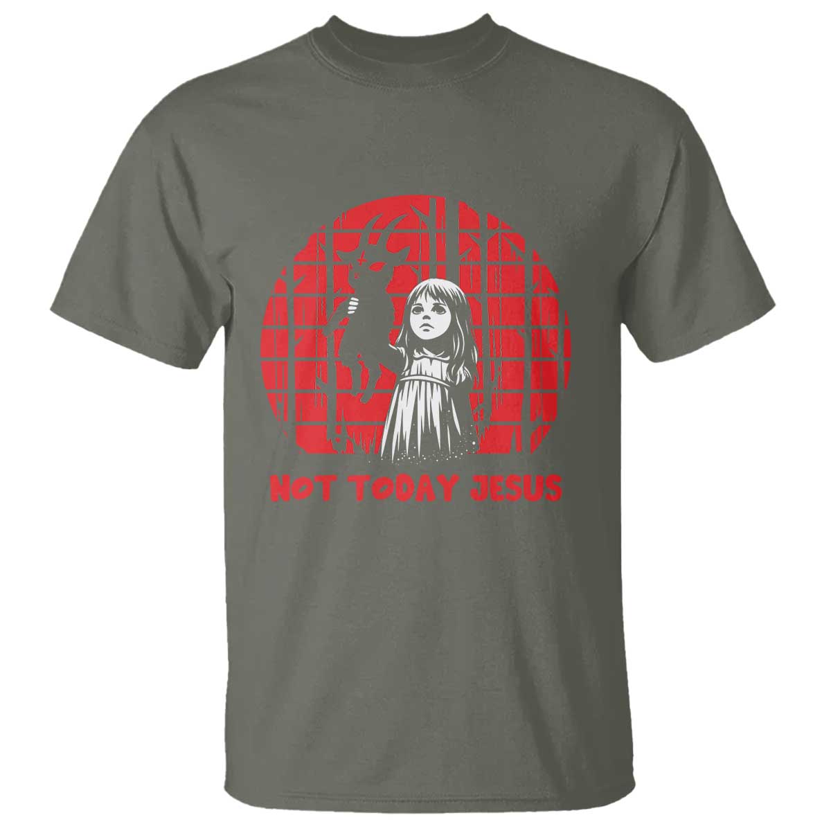 Not Today Jesus T Shirt Gothic Dark Art Pastel Goth Creepy Graphic