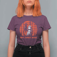 Not Today Jesus T Shirt For Women Gothic Dark Art Pastel Goth Creepy Graphic