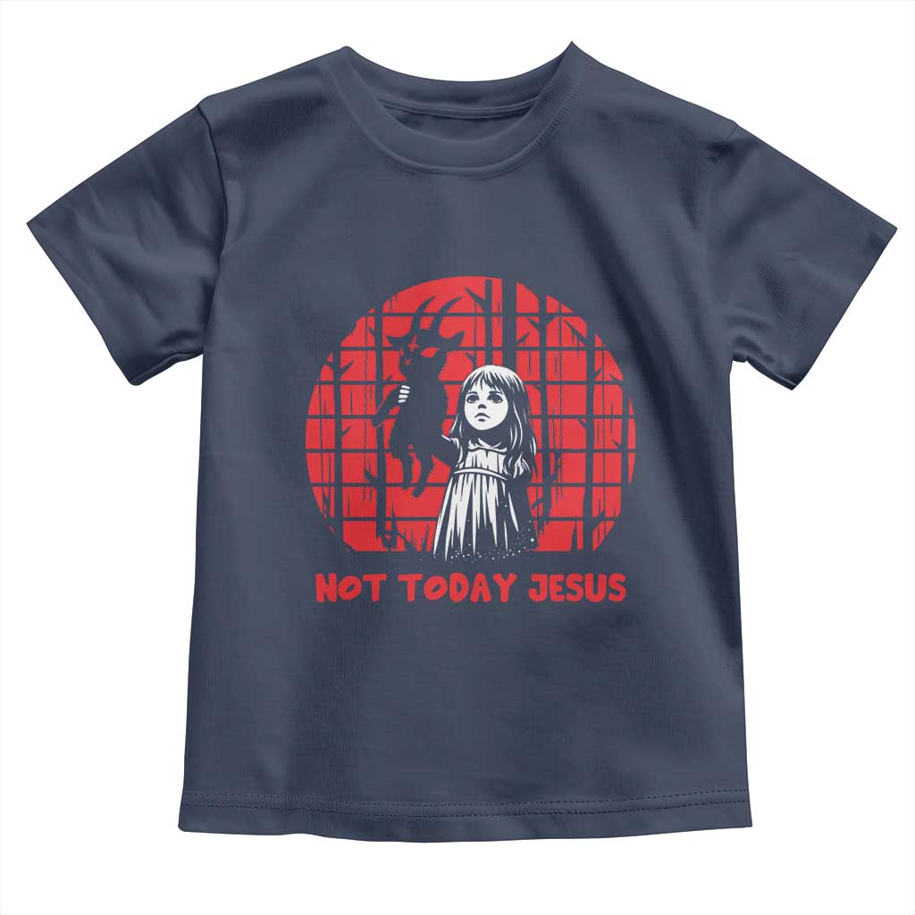 Not Today Jesus Toddler T Shirt Gothic Dark Art Pastel Goth Creepy Graphic
