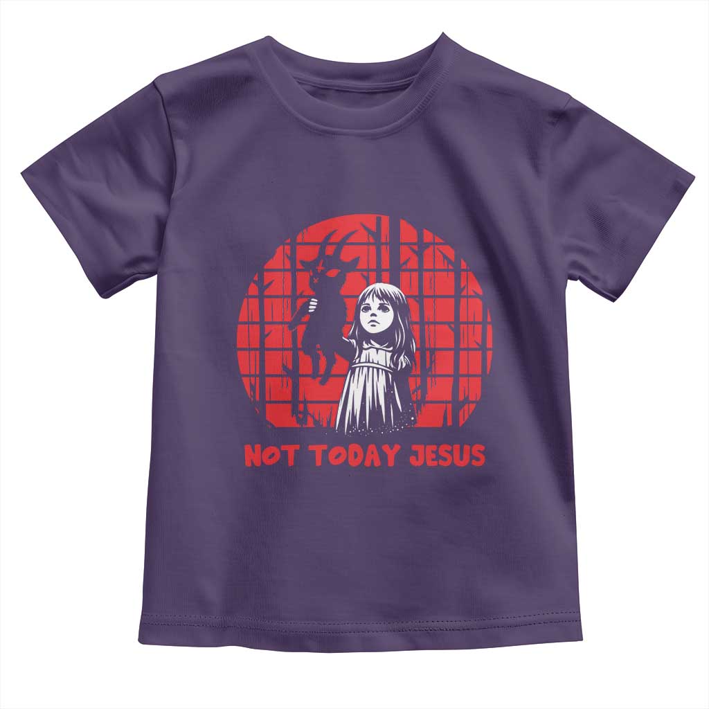 Not Today Jesus Toddler T Shirt Gothic Dark Art Pastel Goth Creepy Graphic